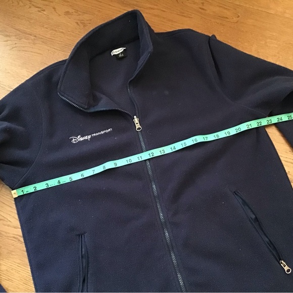 Disney World Transportation Navy Fleece Jacket … cast member exclusive - Picture 4 of 7